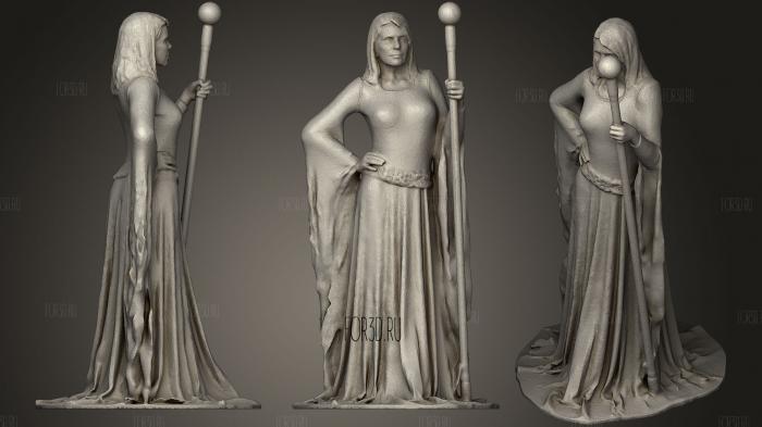 Lady Siobhan 3d stl for CNC